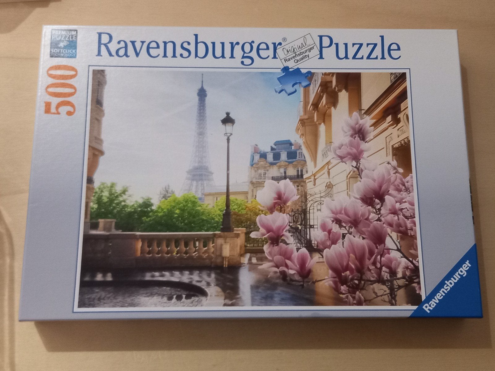 Puzzel 500 stuks - Lente in Parijs, Ophalen of Verzenden, 500 t/m 1500 stukjes, Gebruikt, Legpuzzel