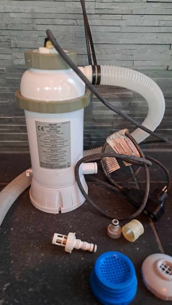 Intex zwembadverwarming + Intex Krystal Clear filterpomp, Ophalen, Gebruikt, Verwarming