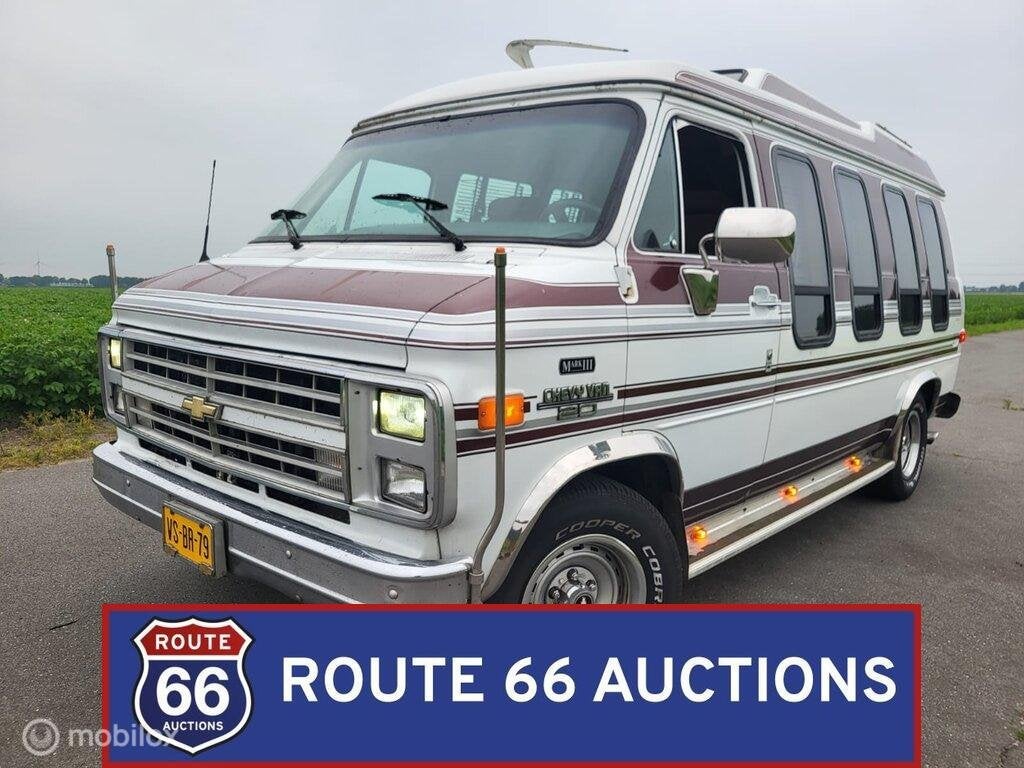 Chevrolet G20 Globemaster | 1990 | Route 66 Auctions, Autos, Achat, Entreprise, Chevrolet, Boîte manuelle