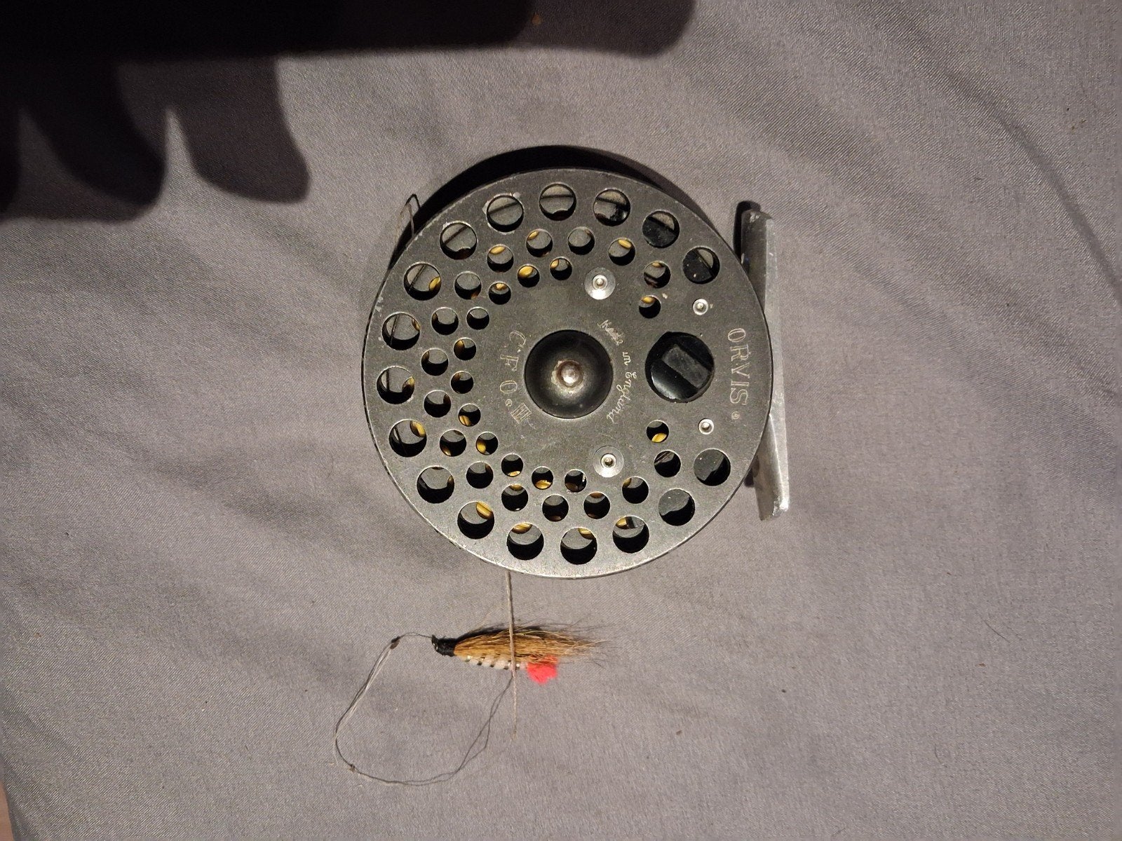 vliegvis reel orvis, Ophalen