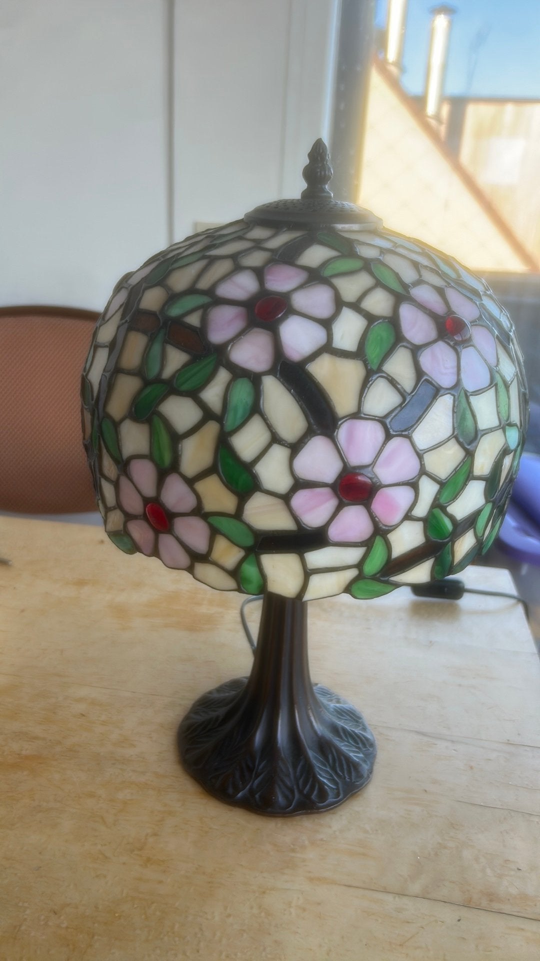 Tiffany lamp, Vintage, 28 cm, Tiffany Style, Comme neuf