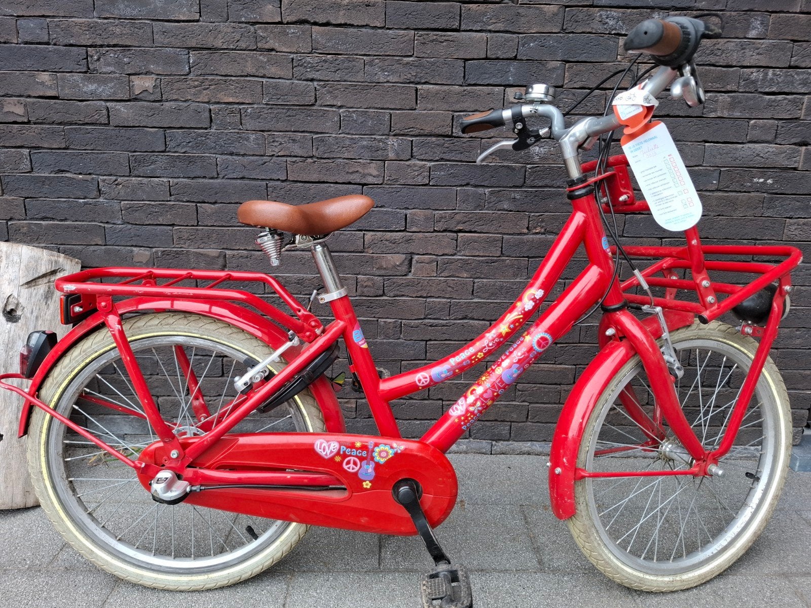 meisjesfiets 20inch, Fietsen en Brommers, Ophalen, Gebruikt, Velgrem, Versnellingen