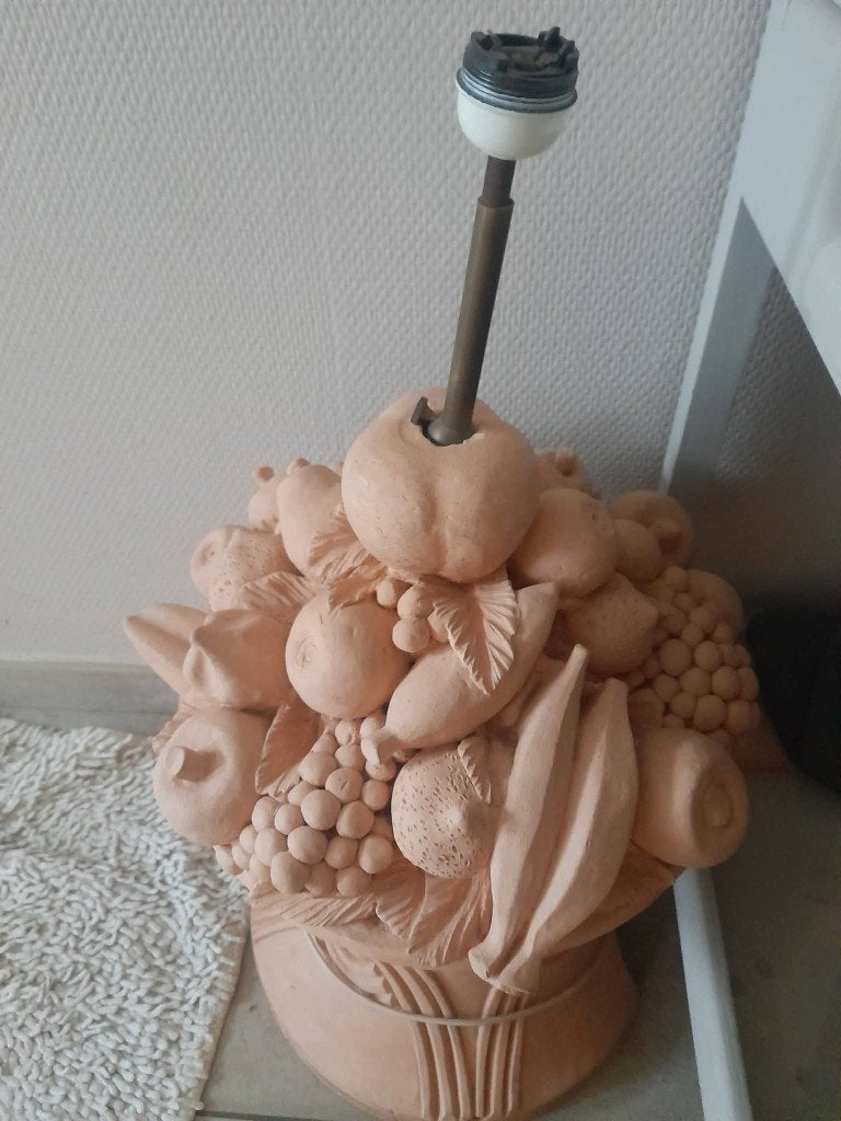 Lampe poterie, Enlèvement, Utilisé, Autres matériaux