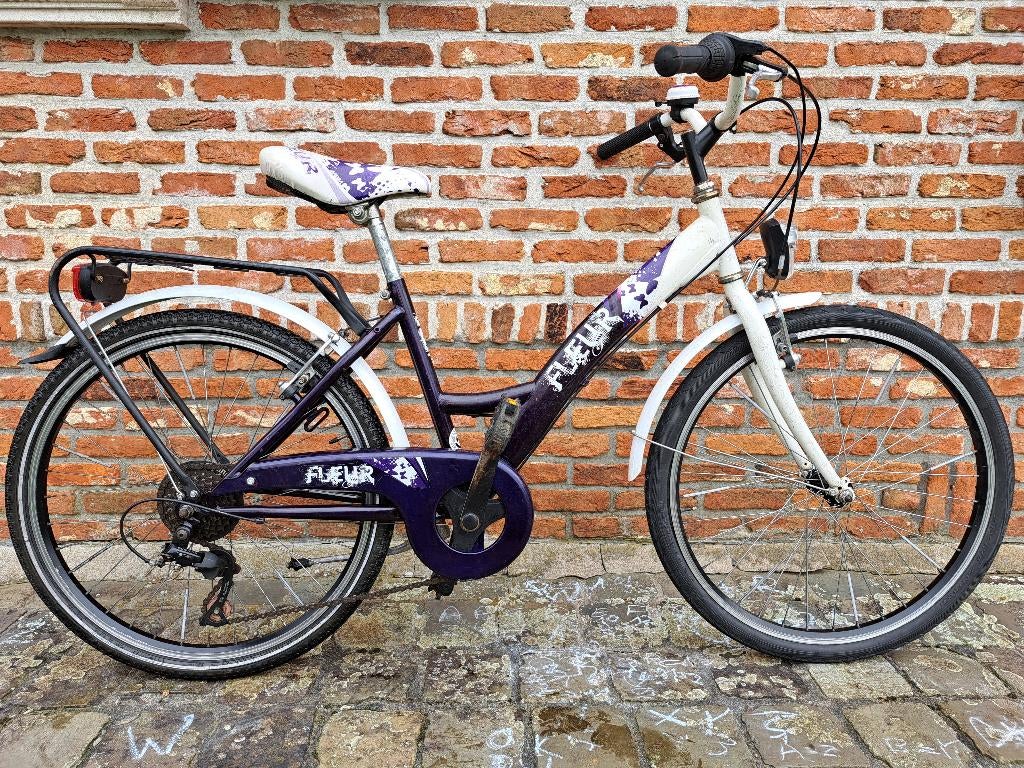Meisjesfiets Fleur, Fietsen en Brommers, Ophalen, Gebruikt, 24 inch, Versnellingen
