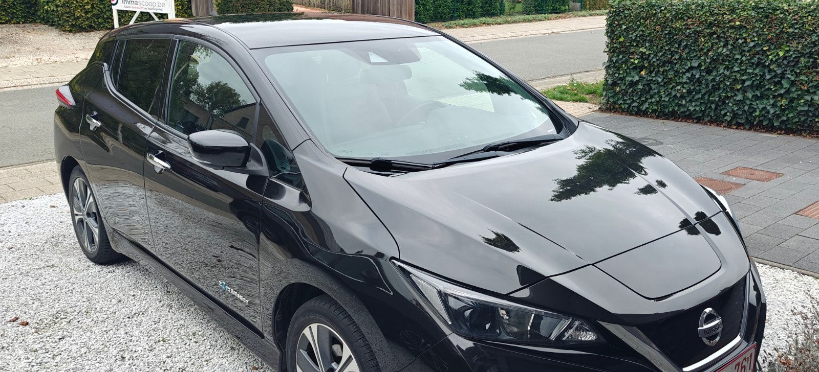Nissan leaf 2018.   55.000 km. 40 KW, Autos, Achat, Ordinateur de bord, Noir, 5 portes