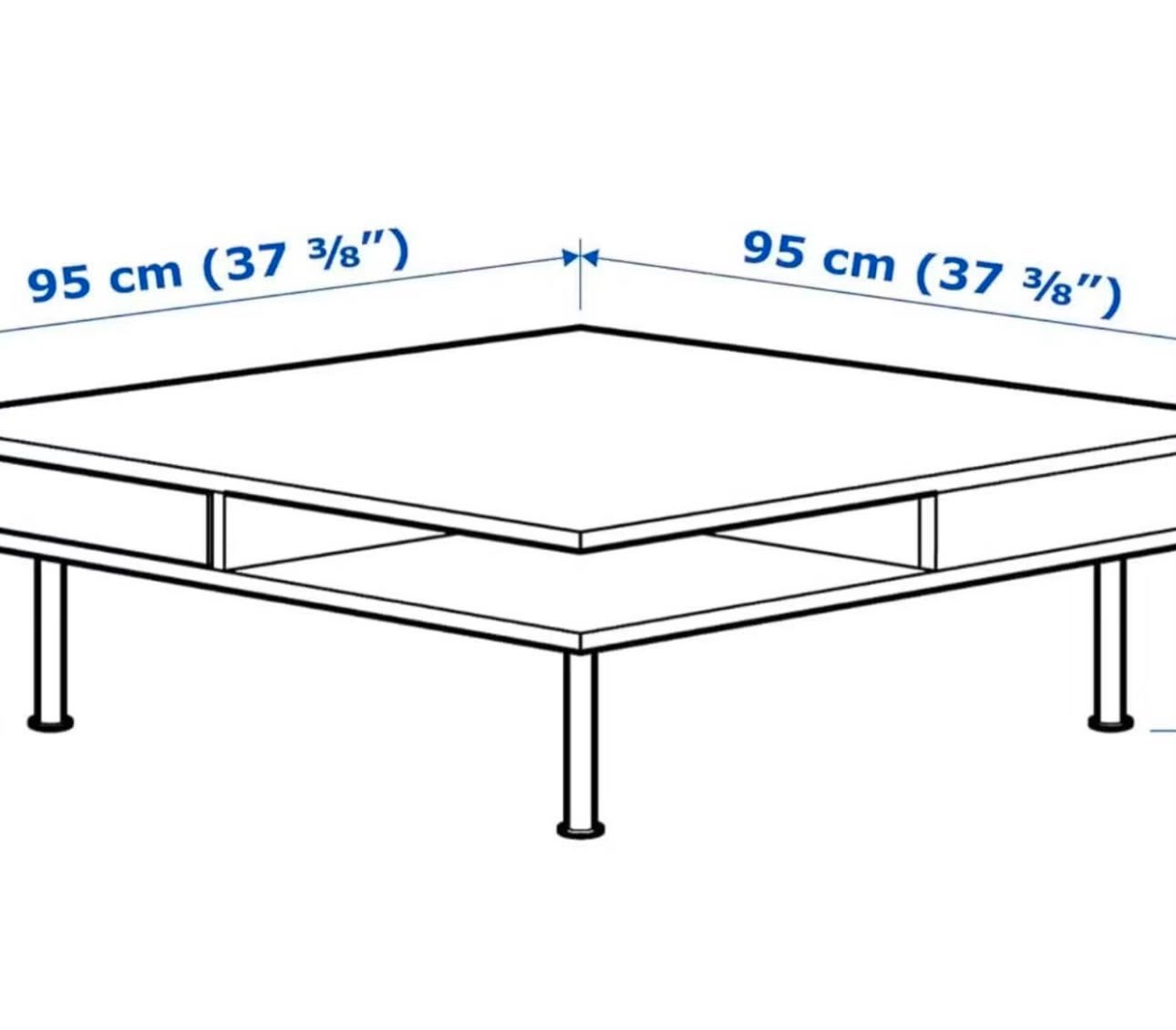 Table de salon nikel pas une seule griffe, Enlèvement, Comme neuf