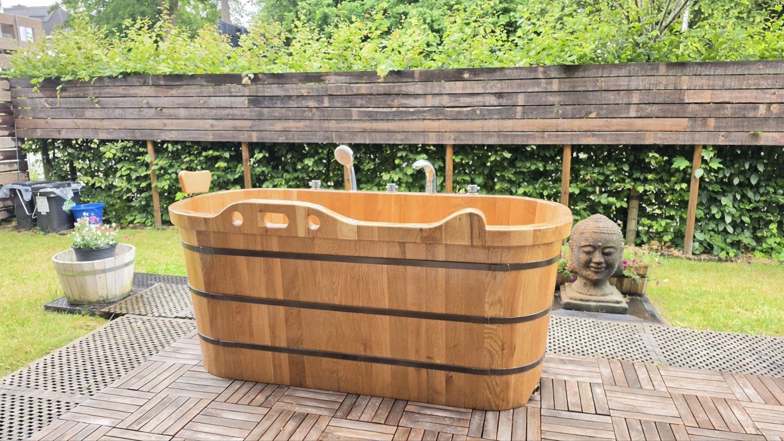 Baignoire en bois de chêne, neuve. 170x80x80. chêne français, Enlèvement, Neuf