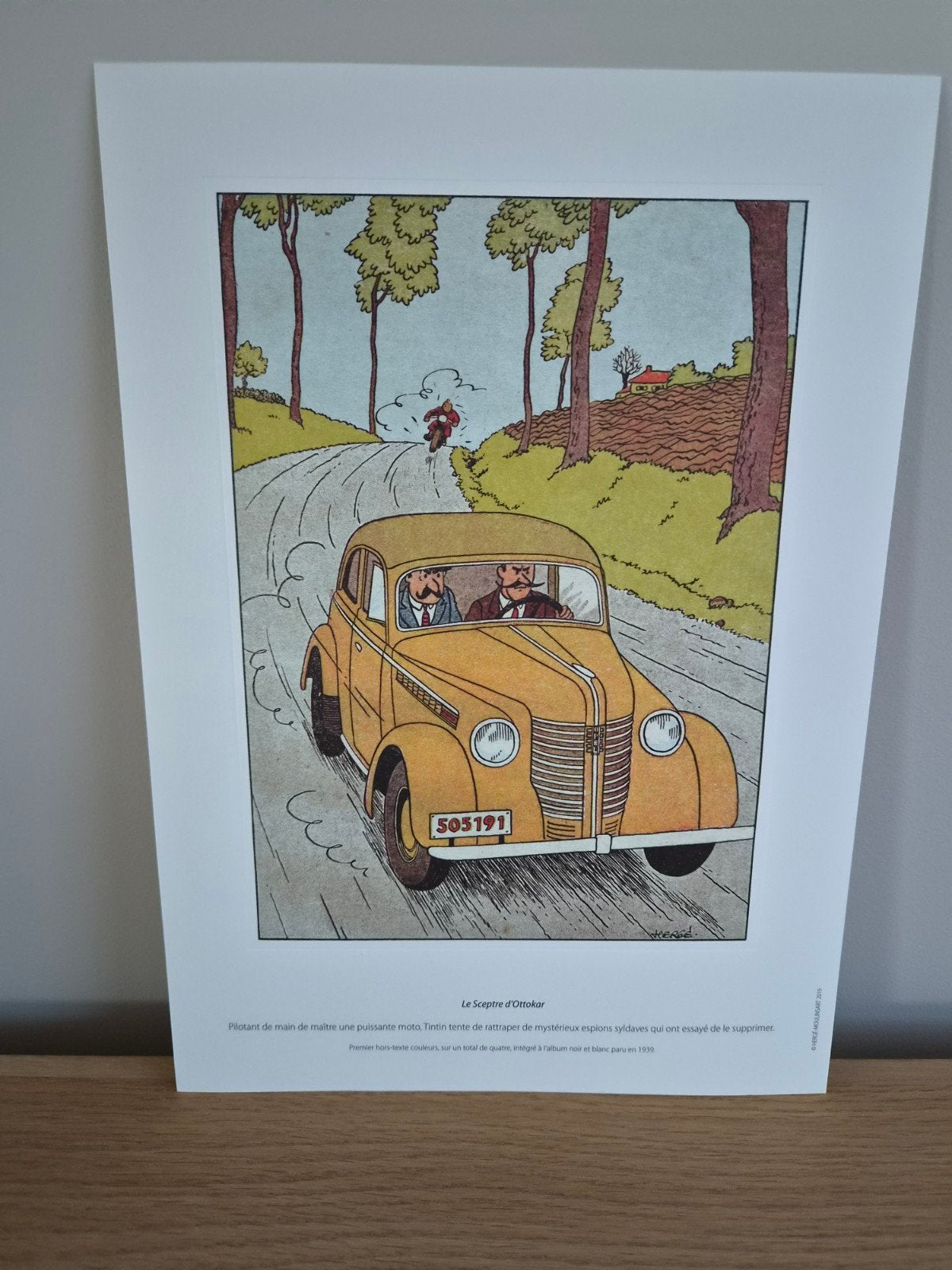 Tintin très belle litho-sérigraphie sur papier épais, Antiquités & Art, Art | Lithographies & Sérigraphies, Enlèvement ou Envoi