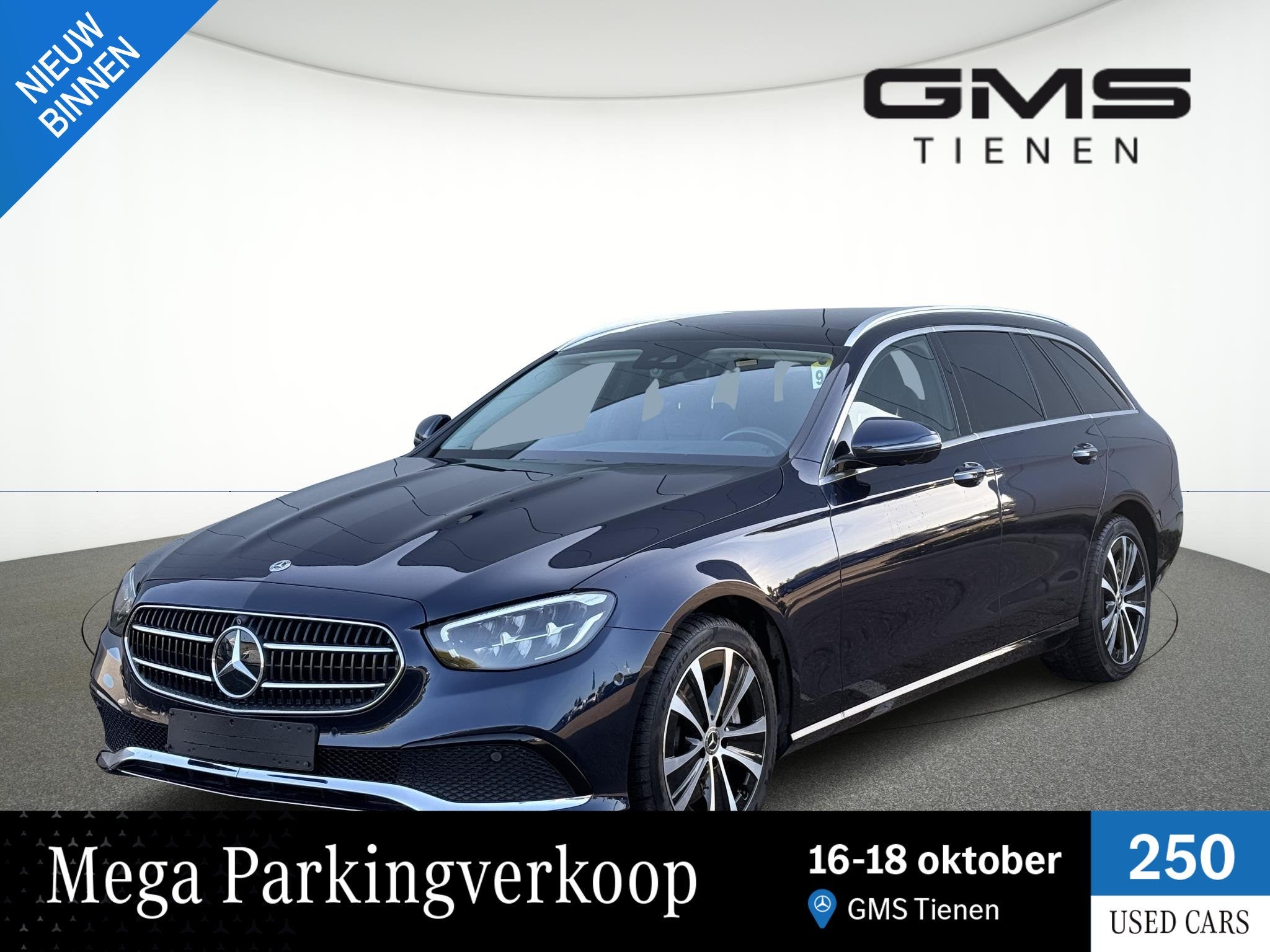 Mercedes-Benz E-Klasse Break E 300 de 4MATIC Exclusive Line, Auto's, Automaat, Gebruikt, Blauw, Plug-in hybride