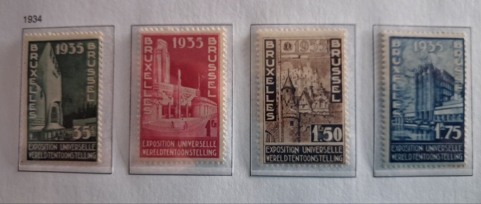 Belgique OBP 386-389 ** 1934, Enlèvement ou Envoi, Neuf