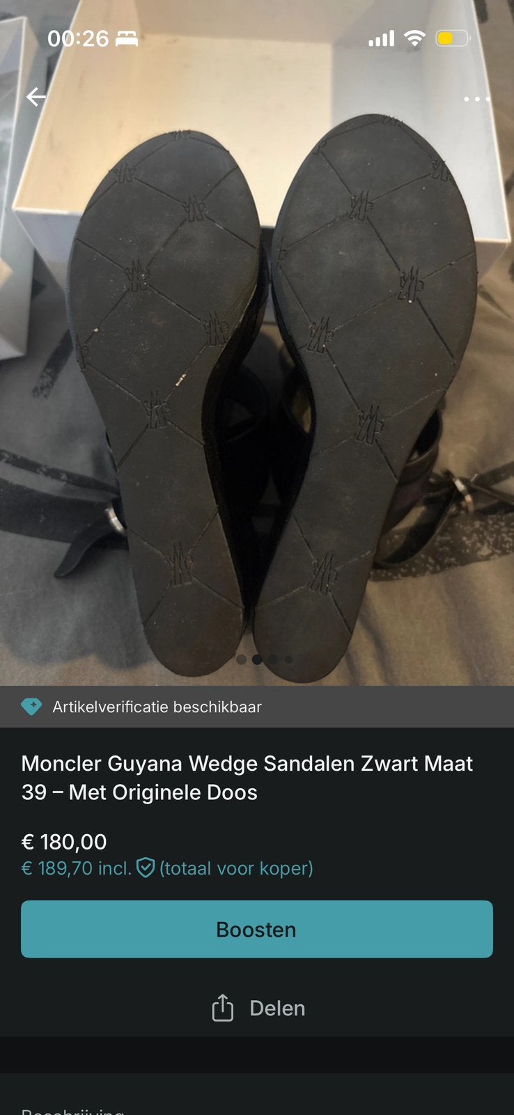 Guyana Wedge Sandalen Zwart Maat 39 – Met Originele doos, Vêtements | Femmes, Chaussures, Comme neuf, Noir, Enlèvement