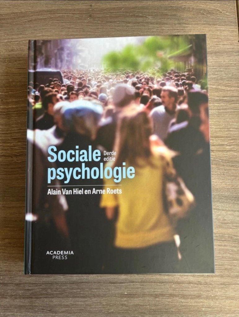 Psychologie sociale — Van Hiel A. Psychologie sociale., Livres, Psychologie, Enlèvement ou Envoi, Comme neuf, Psychologie sociale