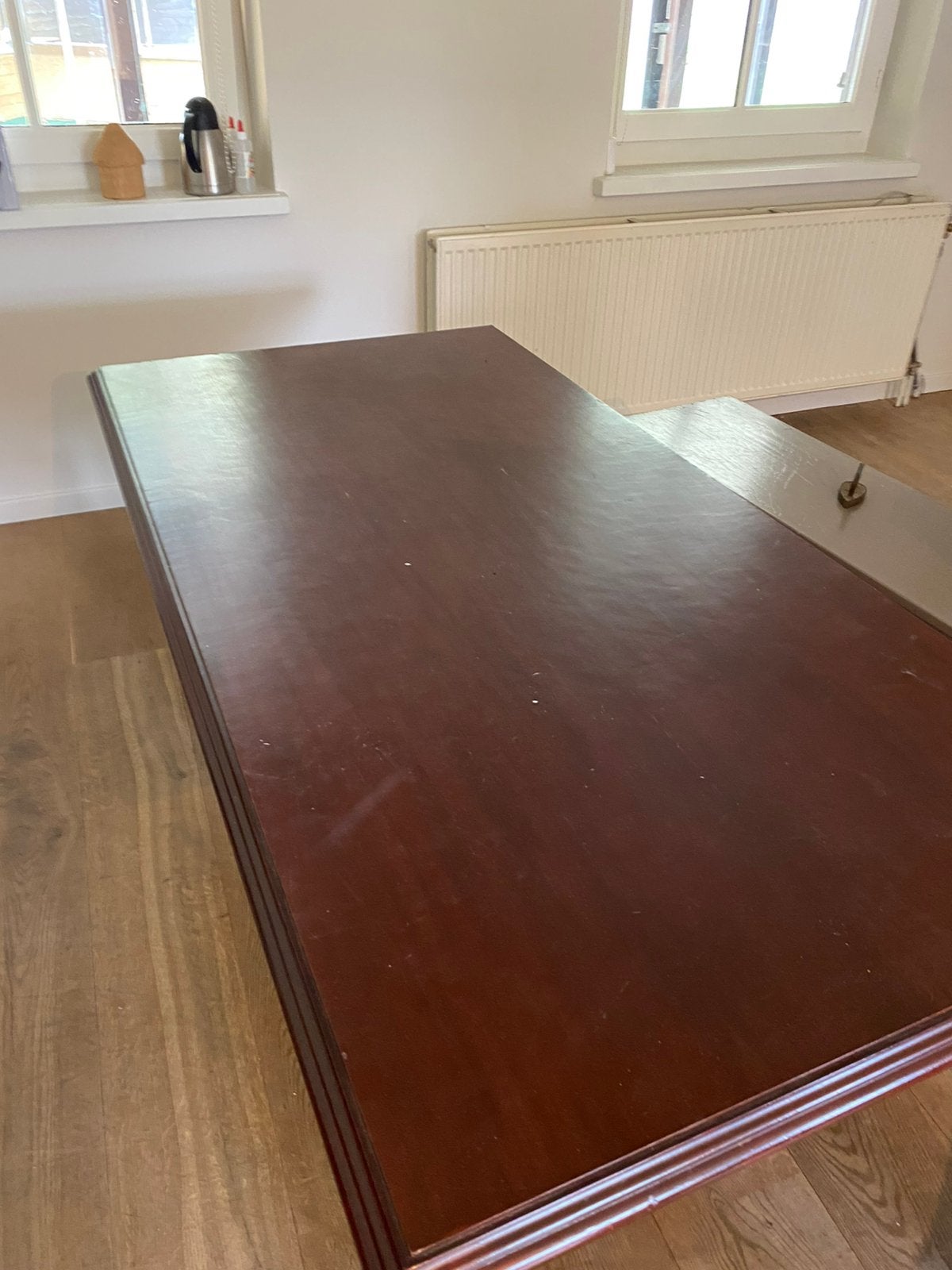 Antieke industriële tafel  in hoogte verstelbaar, Doe-het-zelf en Bouw, Ophalen, Zo goed als nieuw