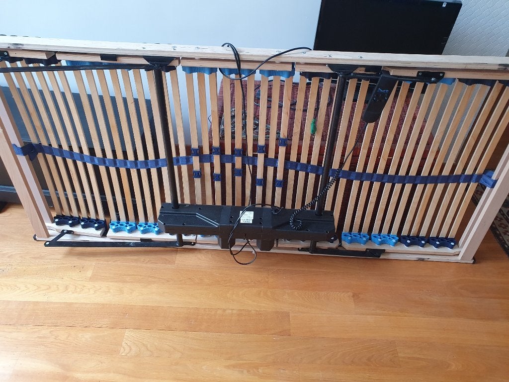 elektrische lattenbodem 90x200, Huis en Inrichting, Ophalen, 90 cm, Eenpersoons, Zo goed als nieuw