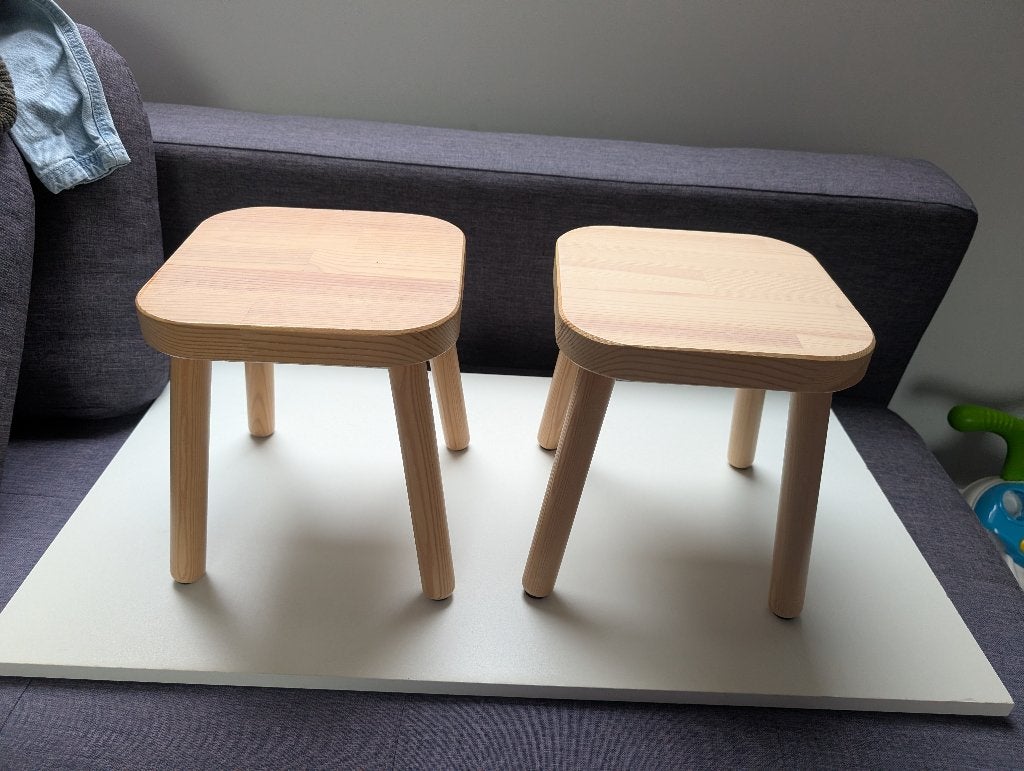Krukjes ikea (2x), Enlèvement, Comme neuf, Bois