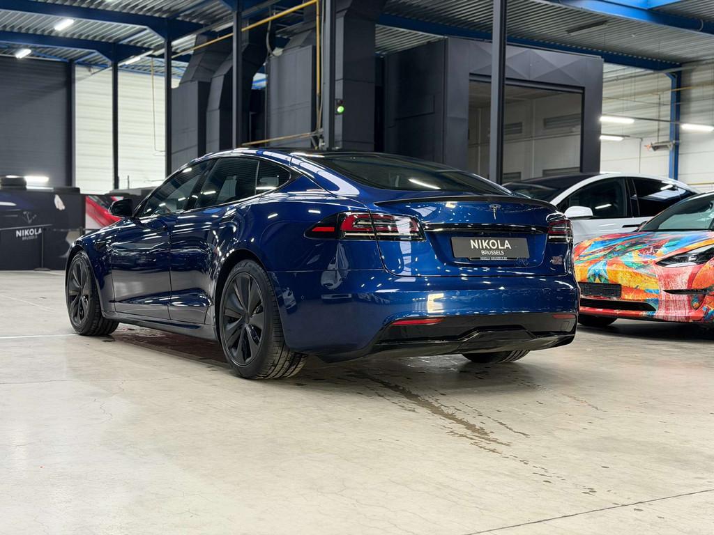 Tesla Model S PLAID - FACELIFT - 1.020 HP- FULL SELF DRIVING, Auto's, Gebruikt, Zwart, 637 km, Adaptive Cruise Control