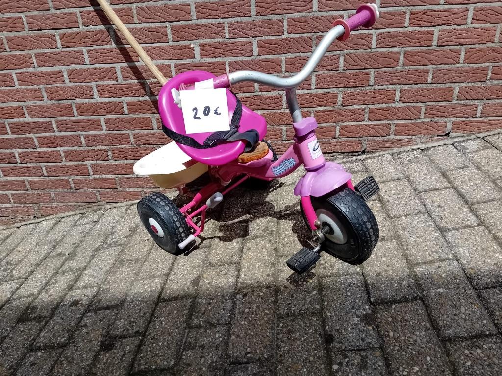 Driewieler, Ophalen, Gebruikt, Duwstang