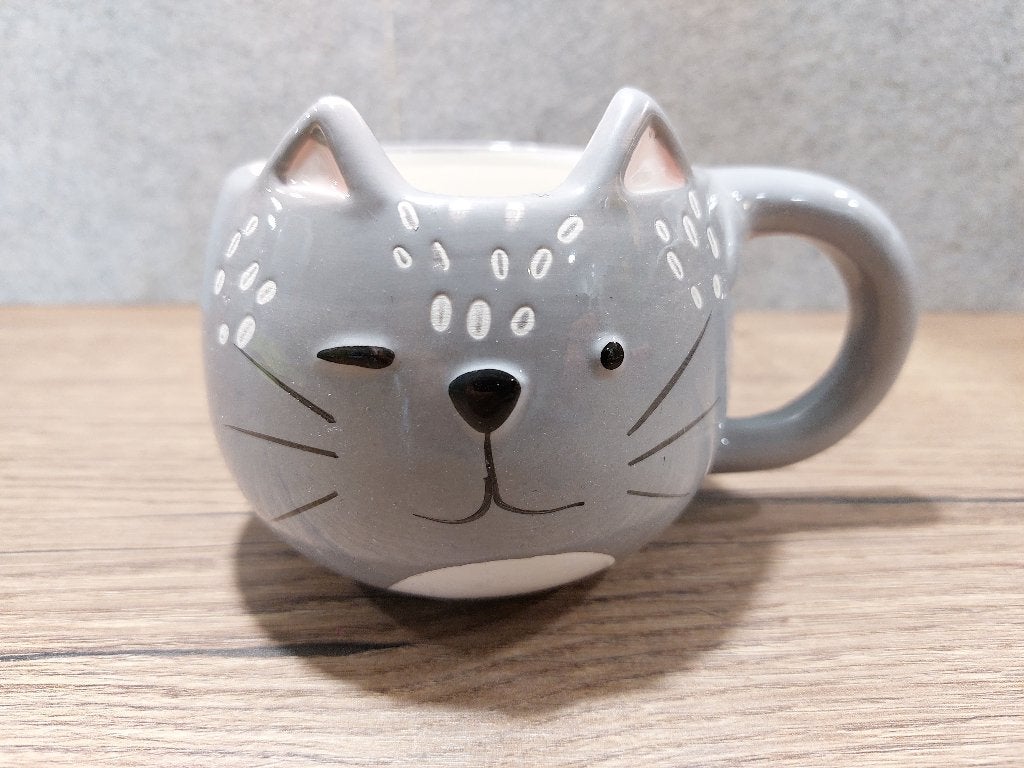Mok dieren tas kitten 2x, hond 2x, panda, vos, aap, Ophalen of Verzenden, Nieuw, Kop(pen) en/of Schotel(s)