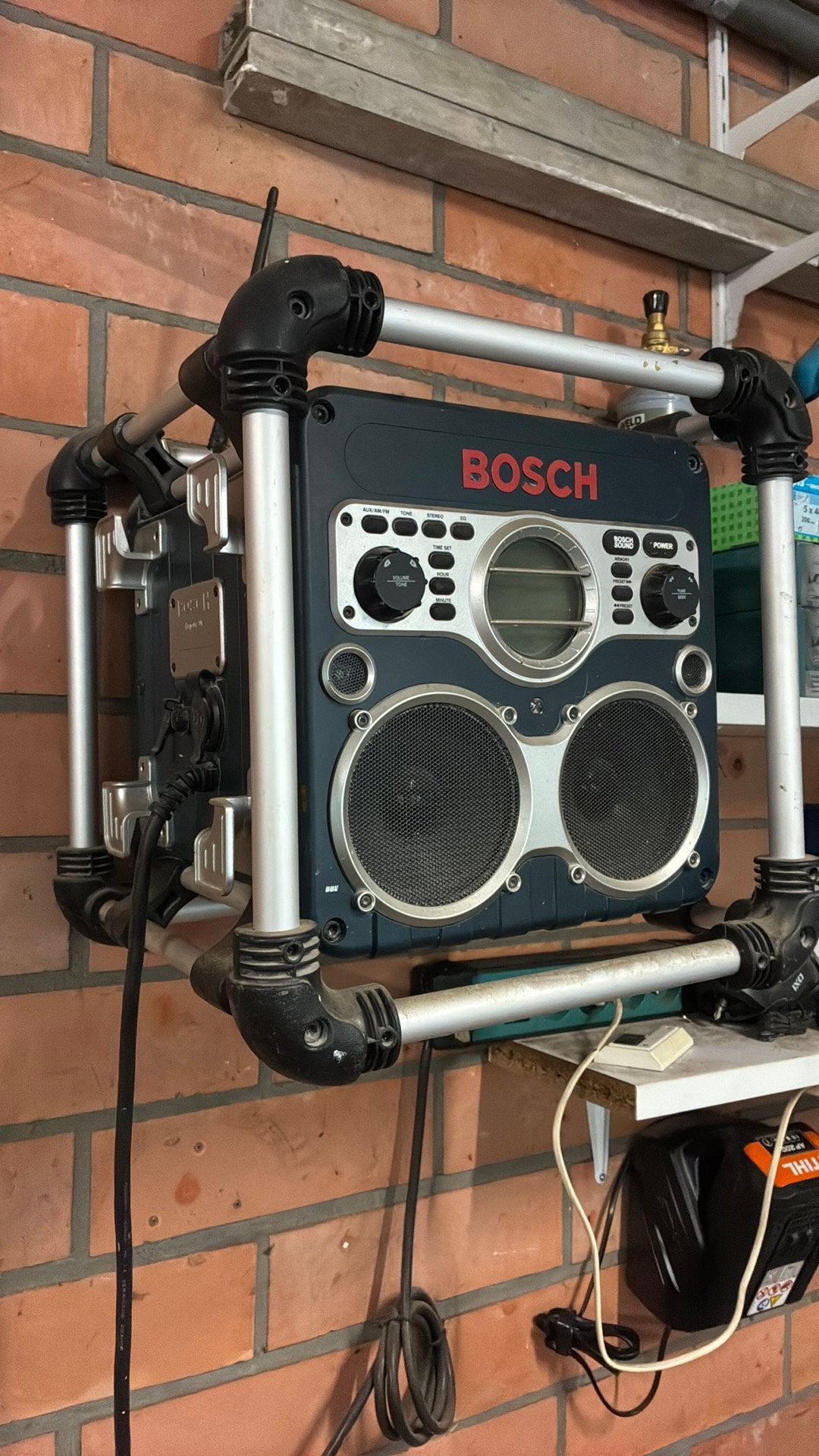 Werfradio Bosch, Ophalen, Gebruikt, Bouwradio