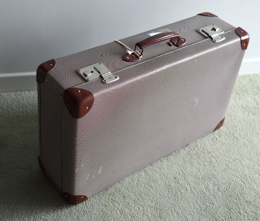 Valise vintage des années 50/60 – clé d'origine ! (65x40cm), Enlèvement