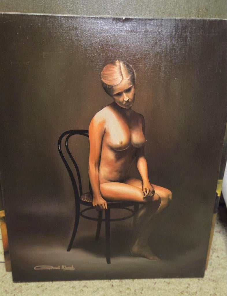 Naakt schilderij, Antiek en Kunst, Ophalen