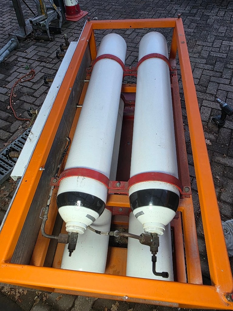 nette buffer flessen 50 liter 200 bar, Ophalen, Gebruikt