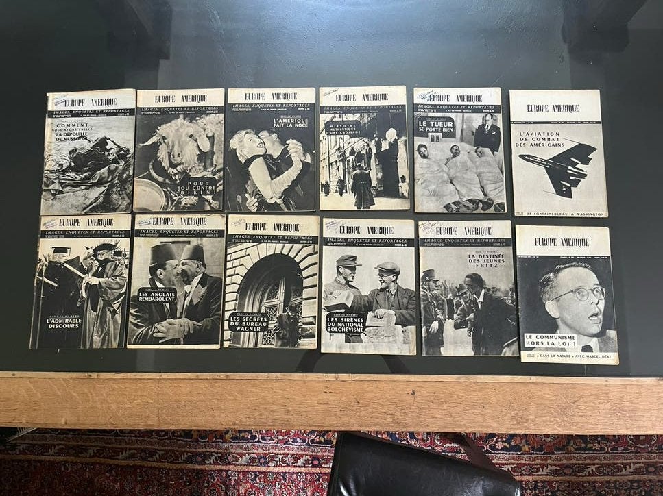 12 Europe Amerique magazines, Enlèvement, Utilisé, Autres types