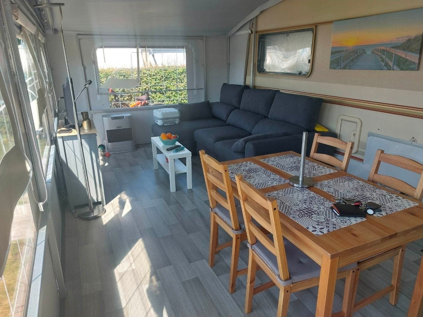Te koop 5M40 tabert caravan met gloednieuwe luifel, Rondzit, Tabbert, Particulier, 5 tot 6 meter