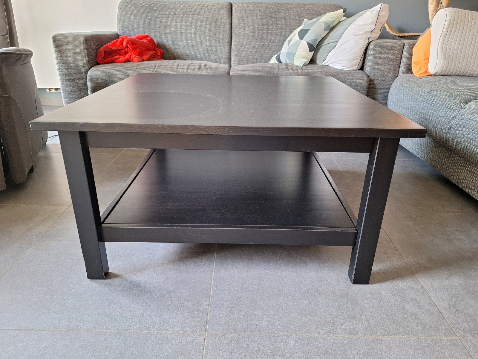 salontafel - gratis - moet dringend weg, Ophalen, Gebruikt, 50 tot 100 cm, Vierkant