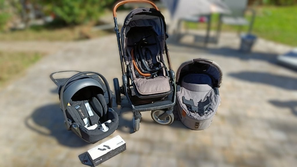 Mutsy Evo buggy + wieg + Cybex Cloud Z + accessoires, Kinderen en Baby's, Ophalen, Gebruikt, Met autostoeltje, Combiwagen