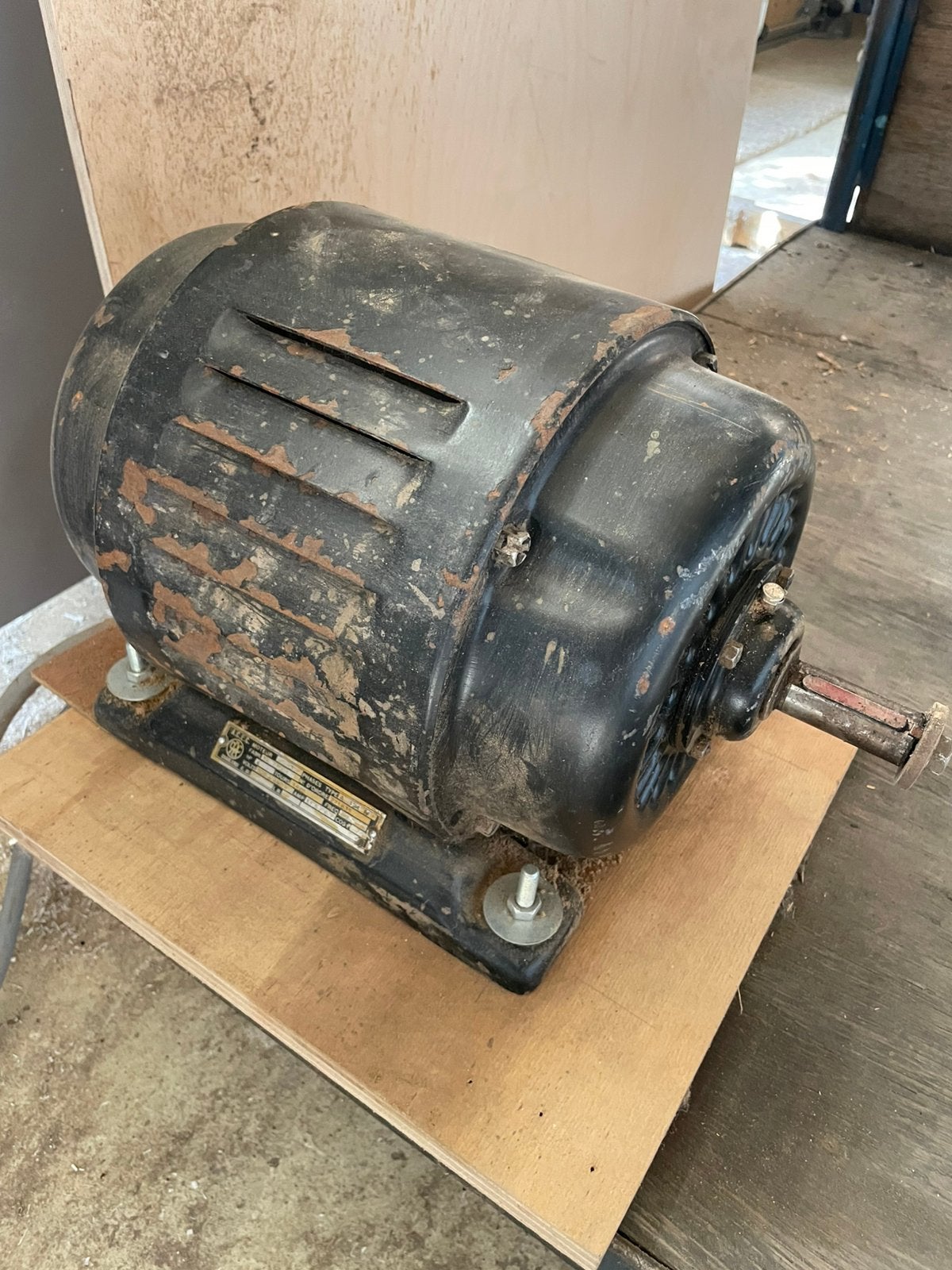 Elektromotor 3 fase 4pk motor, Doe-het-zelf en Bouw, Ophalen, Elektromotor
