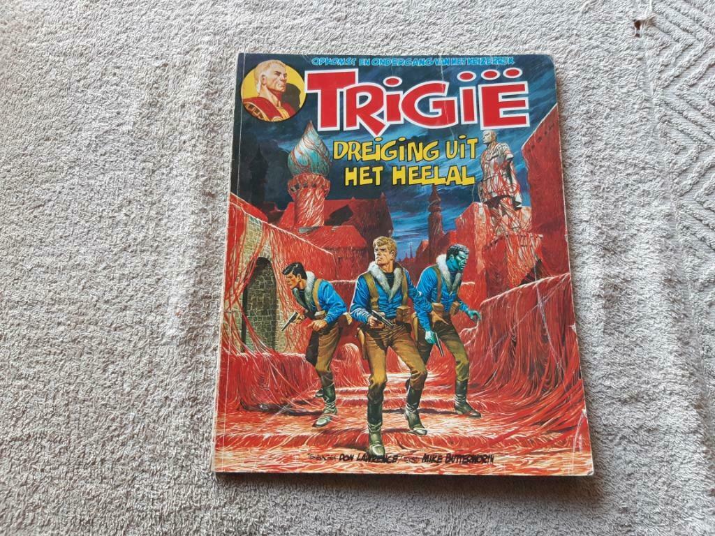 Trigie.4.Dreiging uit het heelal., Eén stripboek, Ophalen of Verzenden, Gelezen