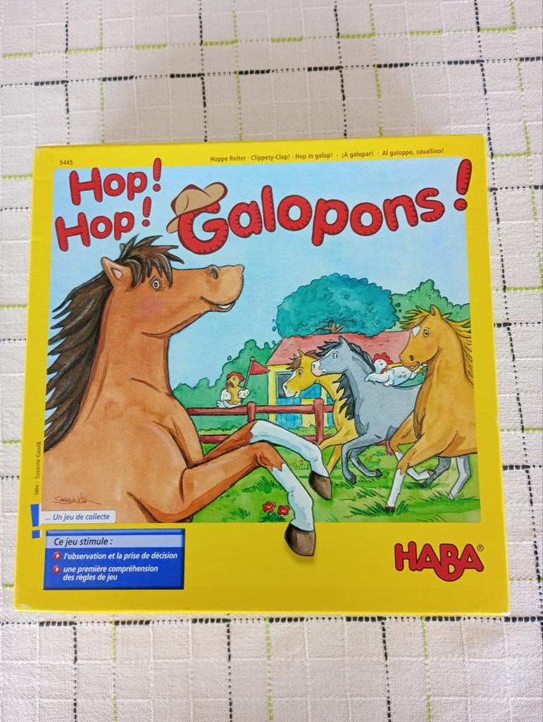 Jeux de société " Hop hop galopins", Enlèvement