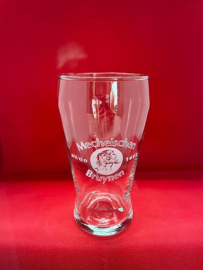bierglas Mechelschen Bruynen Het Anker, Verzamelen, Ophalen of Verzenden, Gebruikt, Bierglas