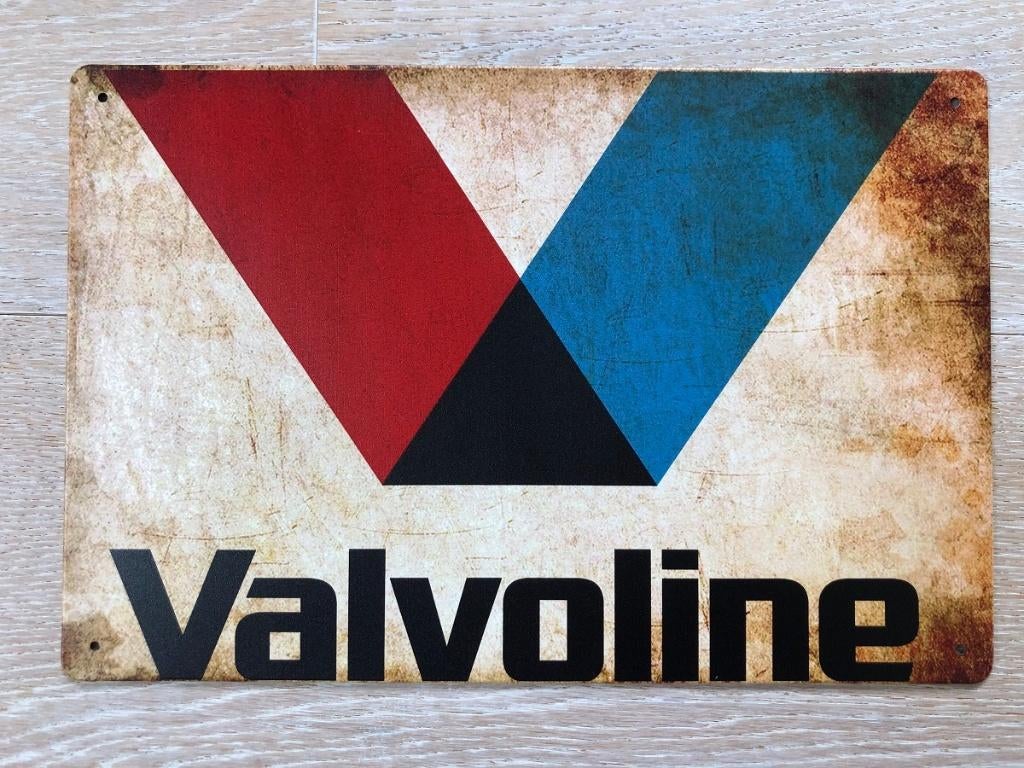 Metalen VALVOLINE vintage look wandplaat - 20x30cm, Ophalen of Verzenden, Nieuw, Reclamebord