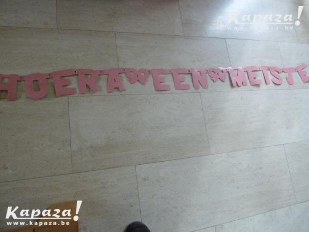 Banner Hoera het is een meisje, Ophalen of Verzenden, Zo goed als nieuw