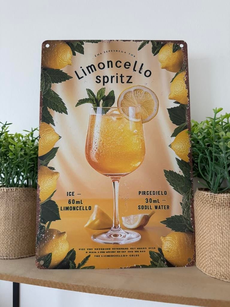 Panneau d'affichage en métal Limoncello, Collections, Enlèvement ou Envoi, Neuf, Panneau publicitaire