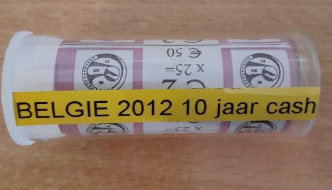 Belgie 2012 rol 25 munten 2 euro '10 Jaar EURO', Postzegels en Munten, Ophalen of Verzenden, België, 2 euro, Setje