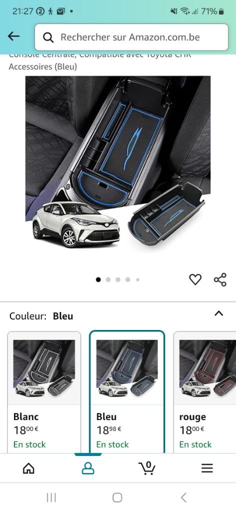 Opbergruimte voor armsteun Toyota CHR, Auto's, Toyota, Blauw, Particulier, Blauw, C-HR
