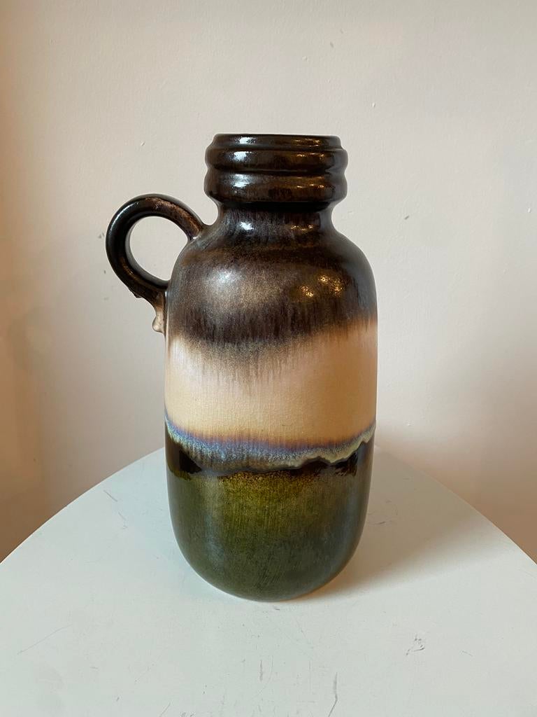 Vintage fat lava vaas West-Duitsland Scheurich, Antiek en Kunst, Antiek | Vazen