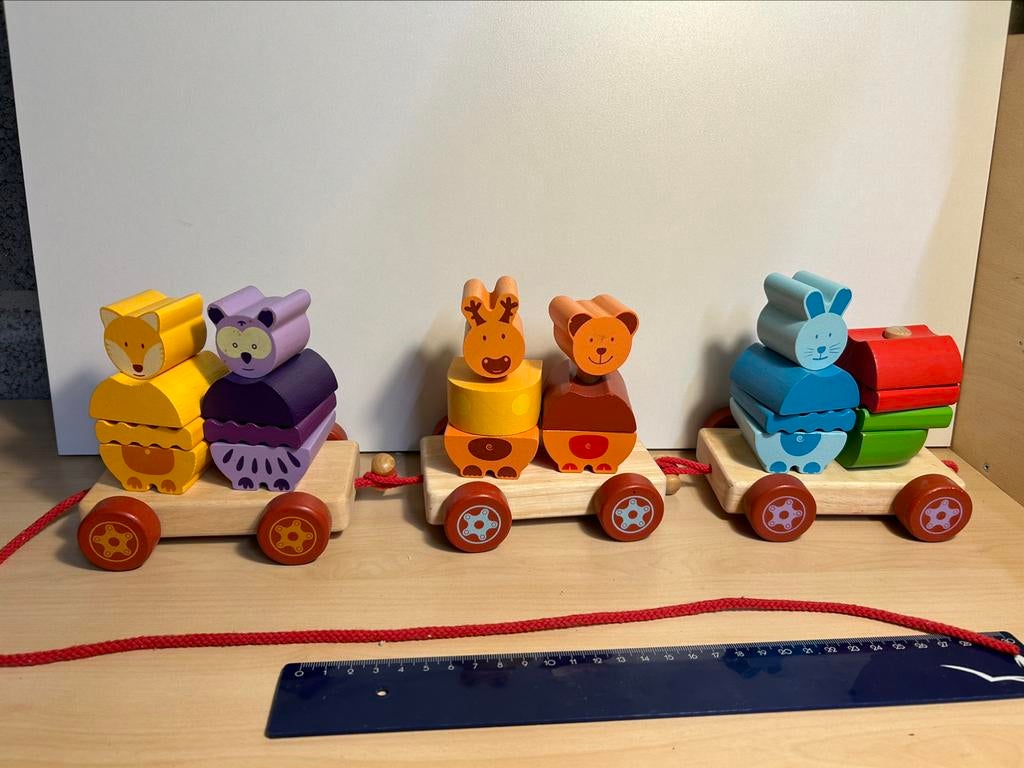 Train en bois Djeco (valeur 30€), Ophalen of Verzenden
