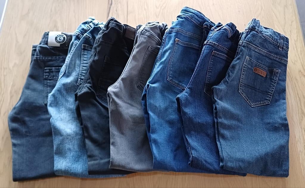 7 jeansbroeken jongens maat 152 - 15 € voor alles, Kinderen en Baby's, Kinderkleding | Maat 152, Ophalen of Verzenden, Zo goed als nieuw