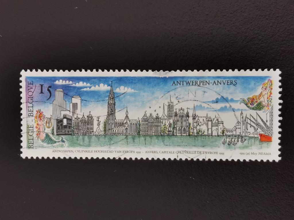 Belgie 1993 - Antwerpen - panorama, Postzegels en Munten, Ophalen of Verzenden, Gestempeld, Europa