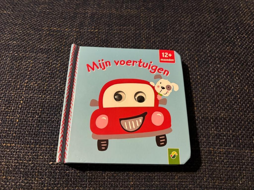 Kartonboek met flapjes Mijn voertuigen vanaf 12 mnd, Ophalen of Verzenden, Zo goed als nieuw, Uitklap-, Voel- of Ontdekboek, 1 tot 2 jaar
