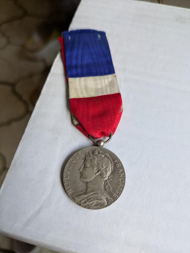 Medaille Frans leger, Verzamelen, Ophalen of Verzenden, Landmacht, Lintje, Medaille of Wings