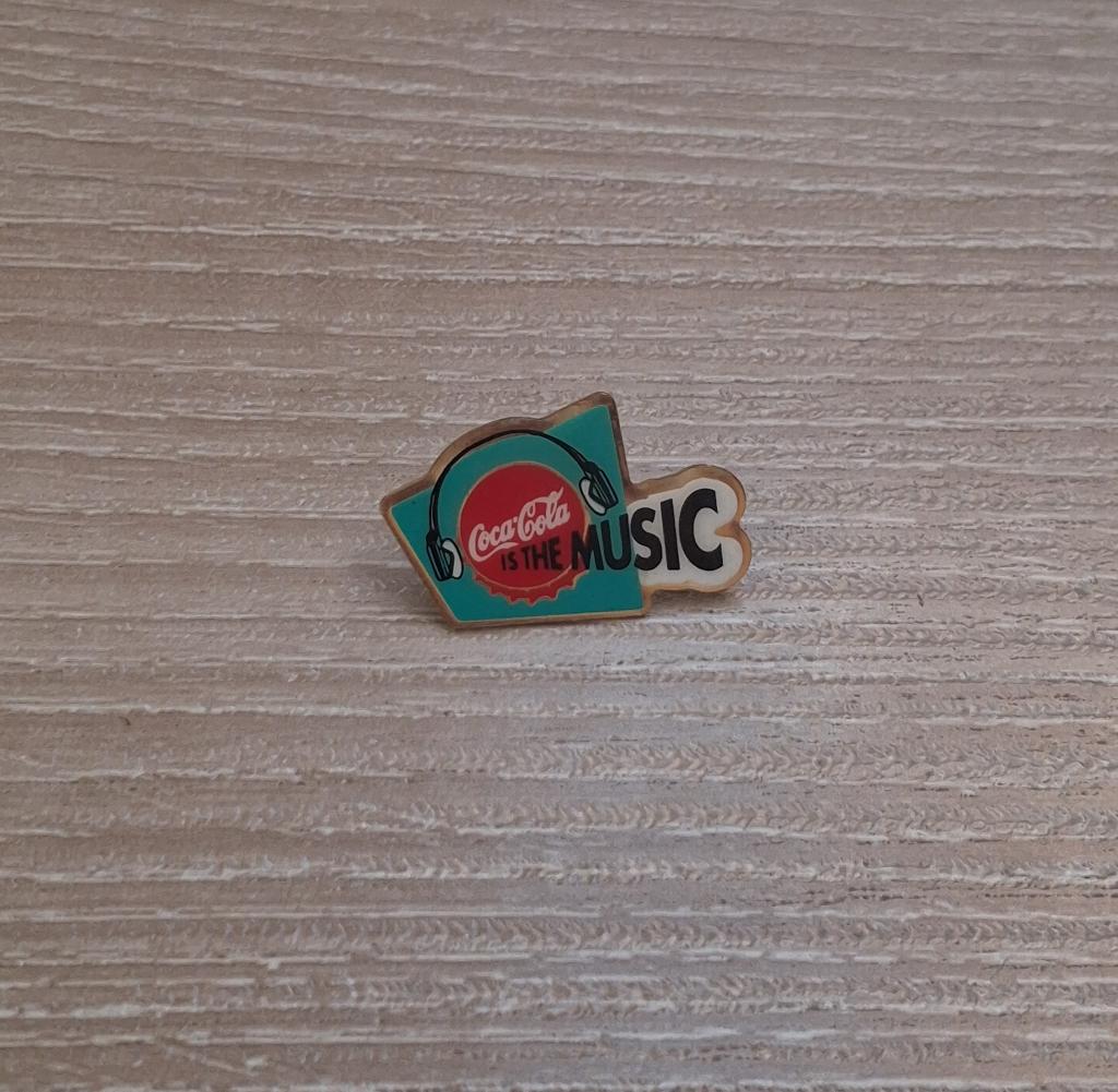 PIN - COCA COLA - COCA COLA IS THE MUSIC, Envoi, Utilisé, Marque, Insigne ou Pin's