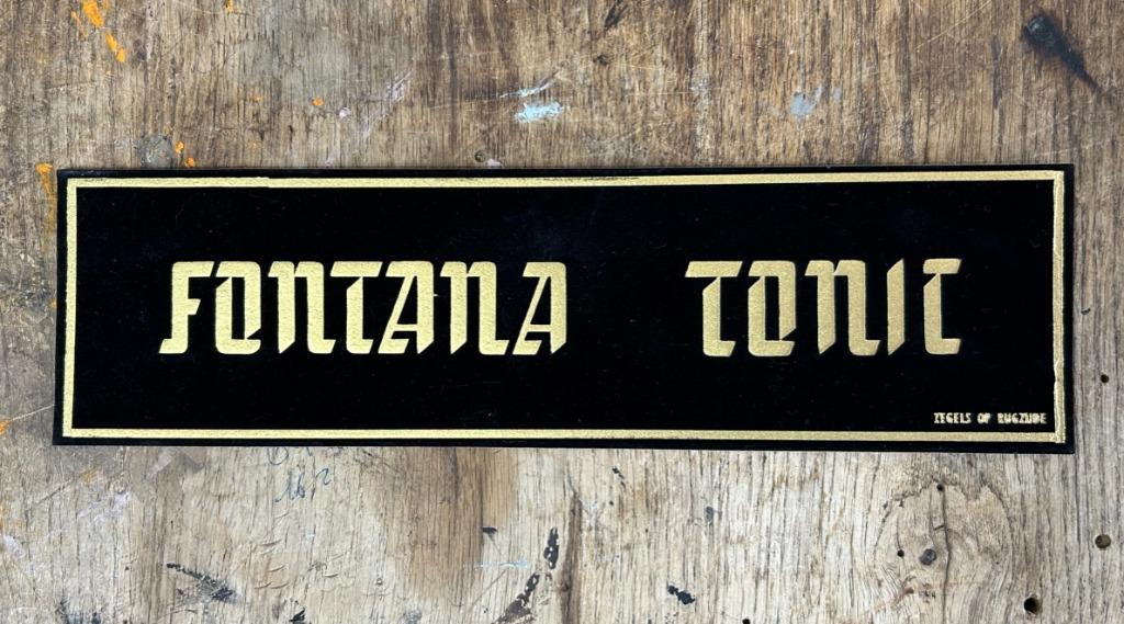 Panneau publicitaire Fontana Tonic, Temse/Maarkedal, Collections, Enlèvement ou Envoi, Comme neuf, Panneau publicitaire