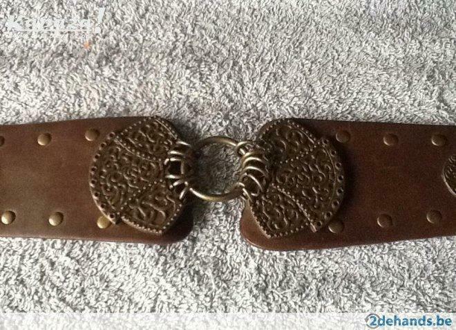Centuur / riem in leder ( esprit), Kleding | Dames, Ophalen of Verzenden, Gedragen, Bruin