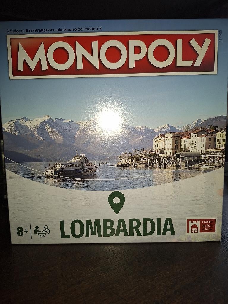MONOPOLY LOMBARDIA en Italien, Cinq joueurs ou plus, Enlèvement ou Envoi, Comme neuf, Hasbro