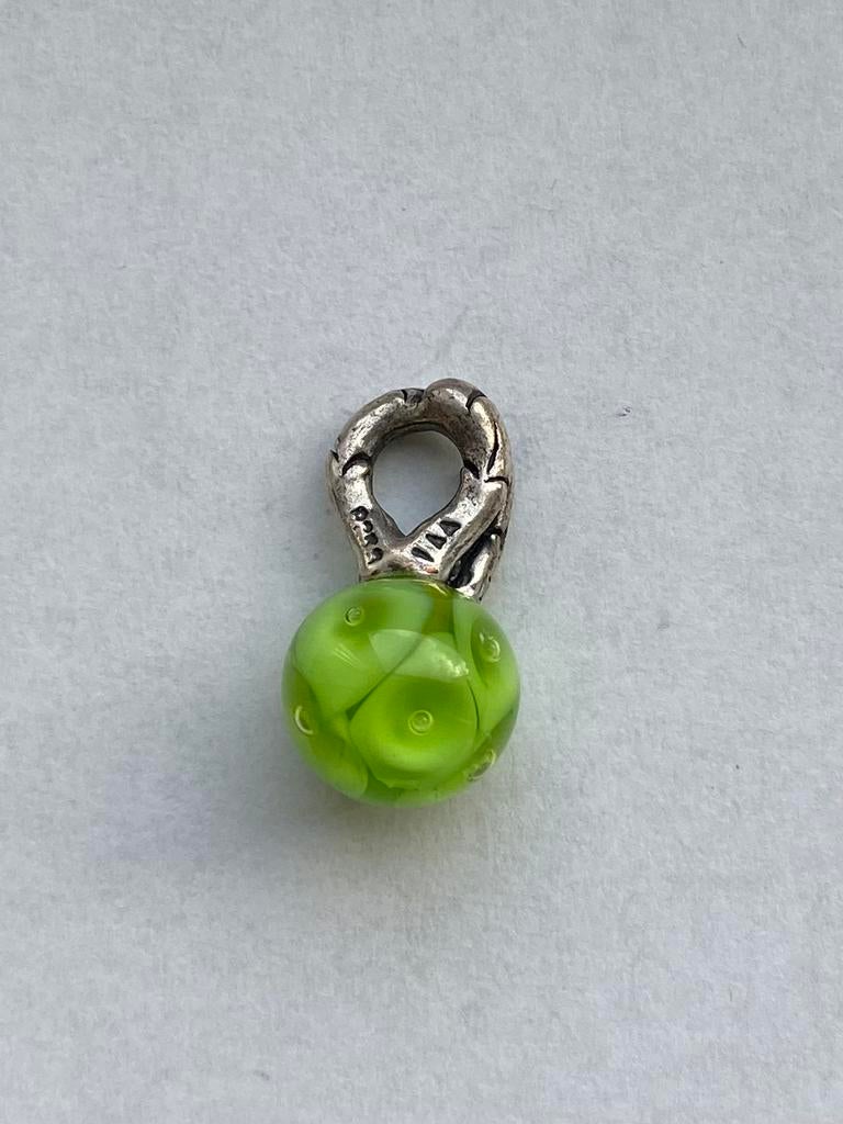 Trollbeads bedel ‘Lente’, Handtassen en Accessoires, Ophalen of Verzenden, Zo goed als nieuw, Zilver, Trollbeads